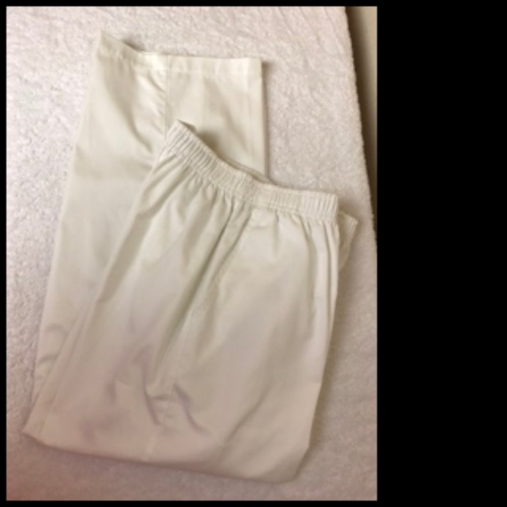 Cabin Creek Casual Cotton Blend Elastic Waist Slacks With Pockets Size 12 - Picture 8 of 8